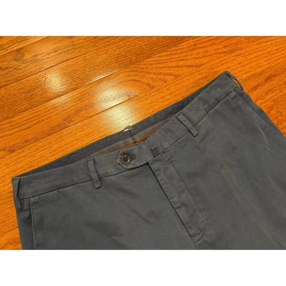 Loro Piana Cotton Stretch Chino Pants Fits Mens 30x30 Blue Italy Made Casual